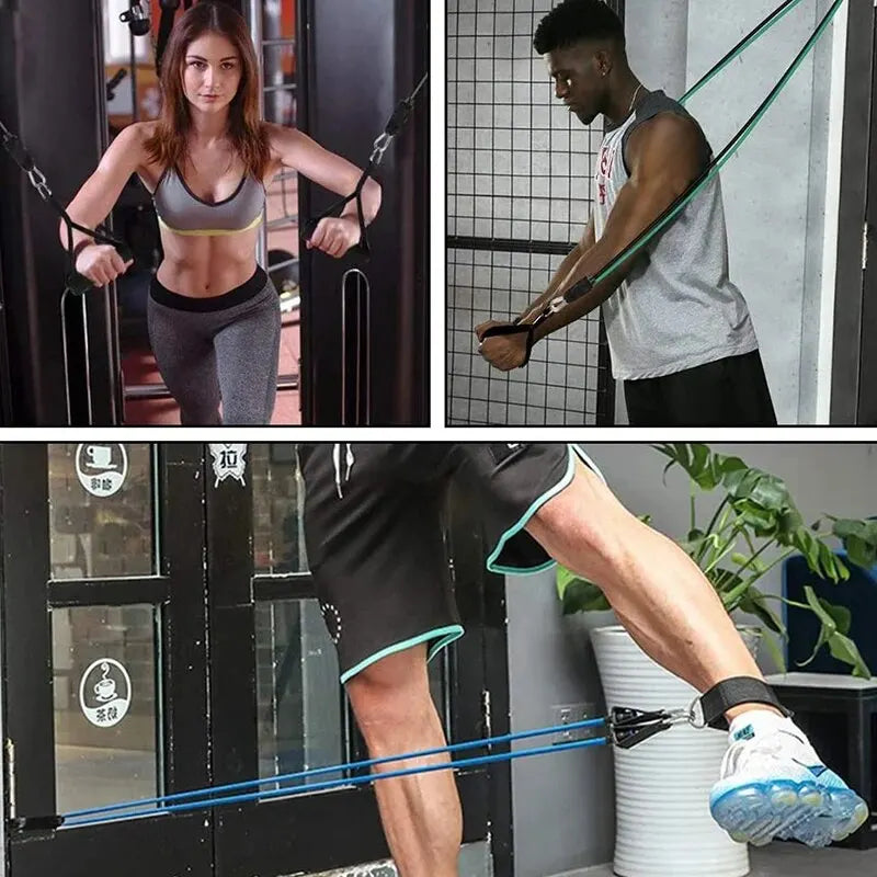 Resistance Bands with Handles – Full Body Home Workout Set