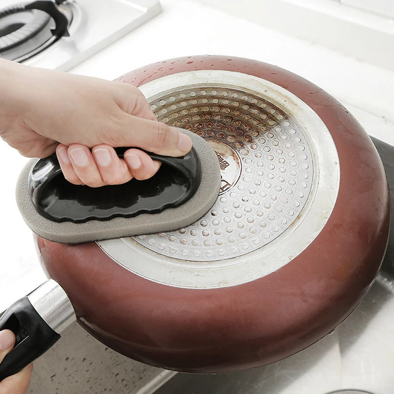 Magic Cleaning Sponge Brush – Easy-Grip Household Scrubber