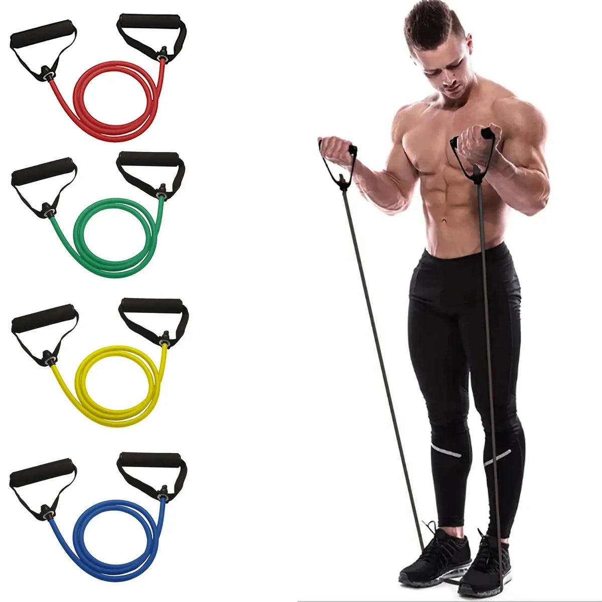 Resistance Bands with Handles – Full Body Home Workout Set
