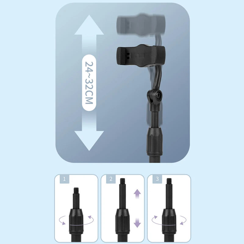 “Adjustable Desktop Phone Tripod Stand – Universal Smartphone Holder”