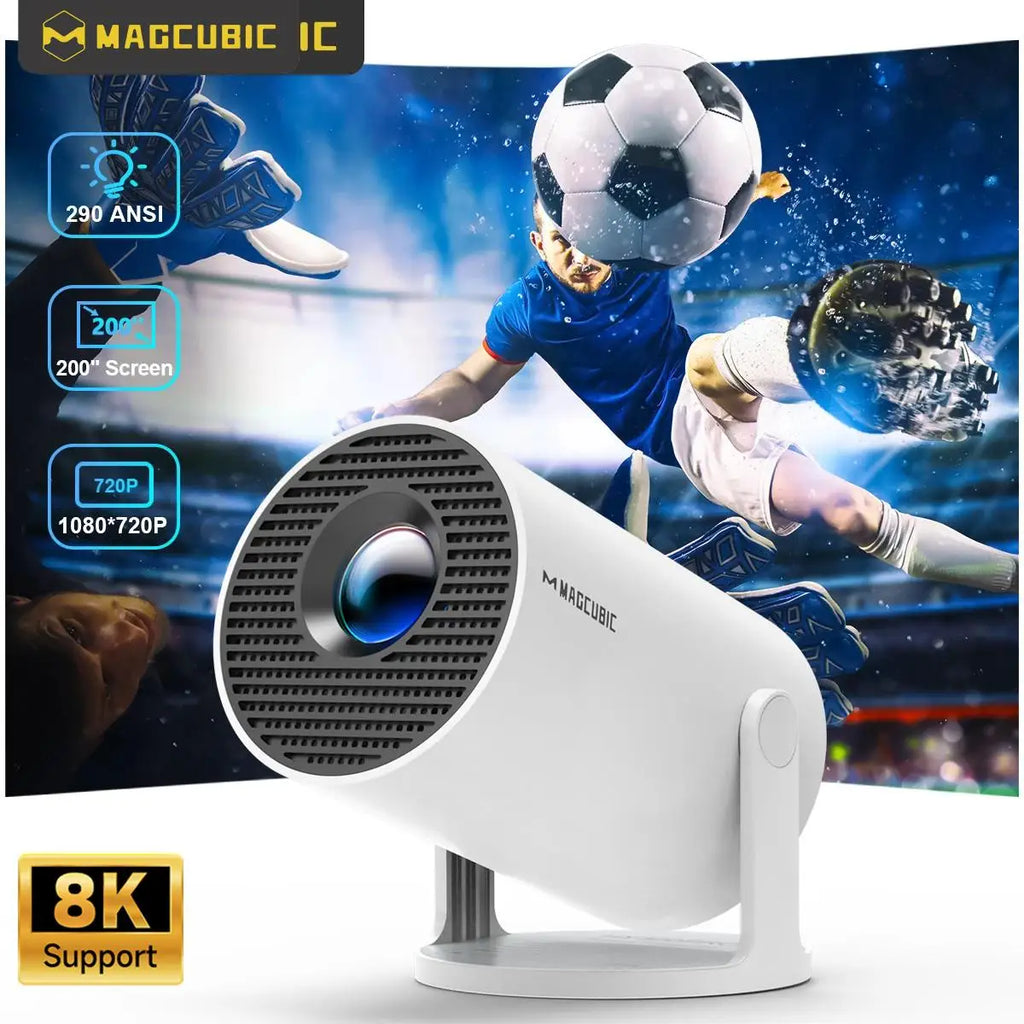 MAGCUBIC HY300 Pro Smart Projector – 8K Support, 1080P, Android 14, WiFi 6 & Bluetooth
