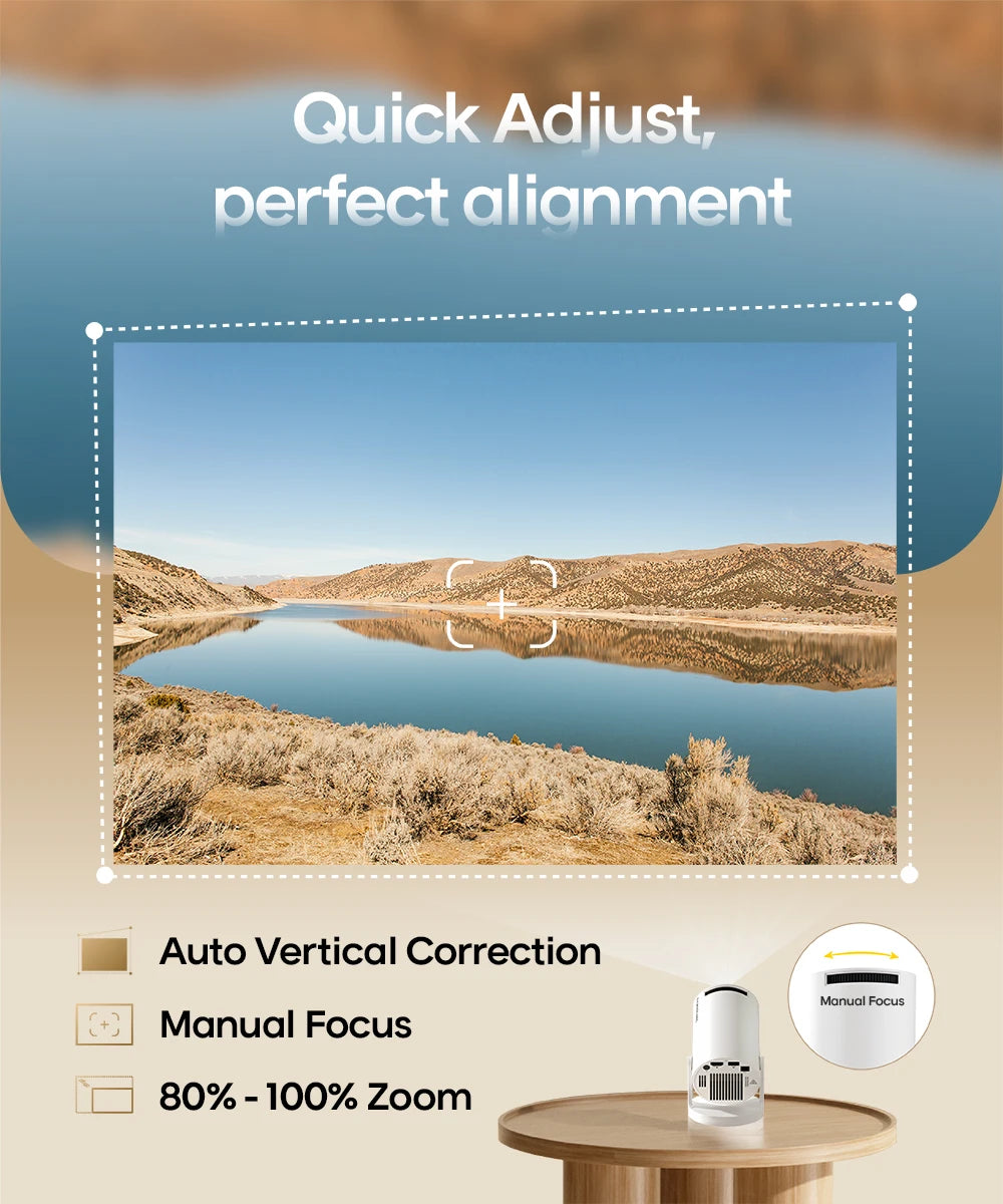 MAGCUBIC HY300 Pro Smart Projector – 8K Support, 1080P, Android 14, WiFi 6 & Bluetooth