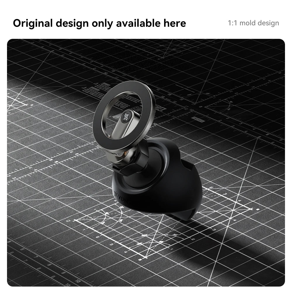 Magnetic Tesla Car Phone Holder – 360° Rotating