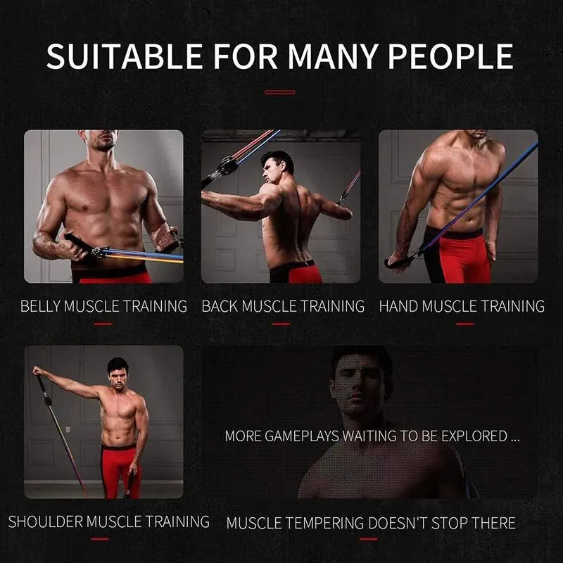Resistance Bands with Handles – Full Body Home Workout Set