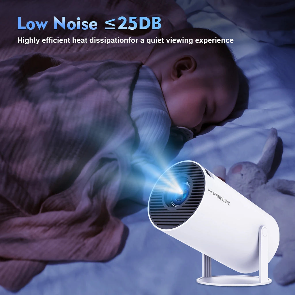 MAGCUBIC HY300 Pro Smart Projector – 8K Support, 1080P, Android 14, WiFi 6 & Bluetooth