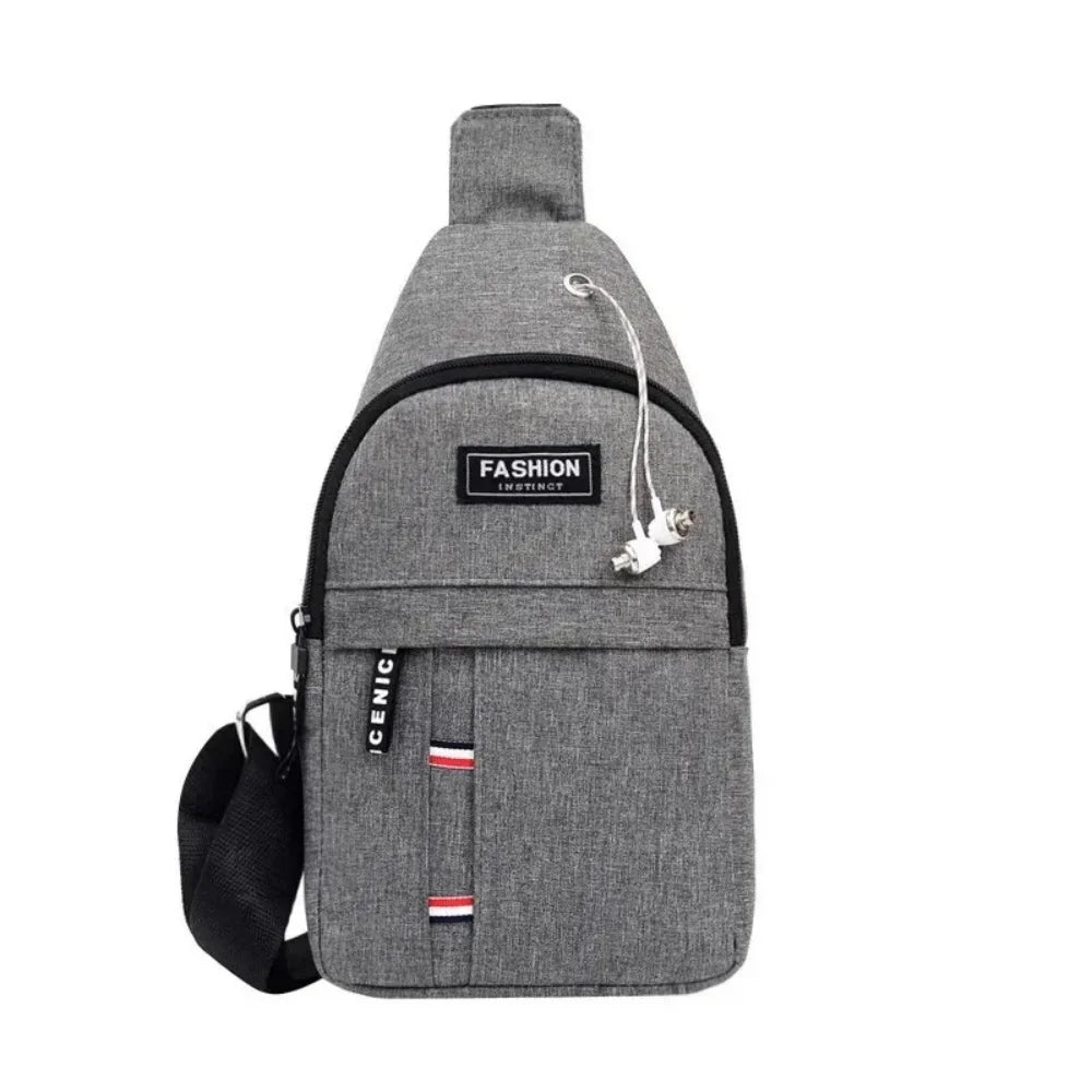 Classic Canvas Crossbody Sling Bag – Waterproof Chest Bag
