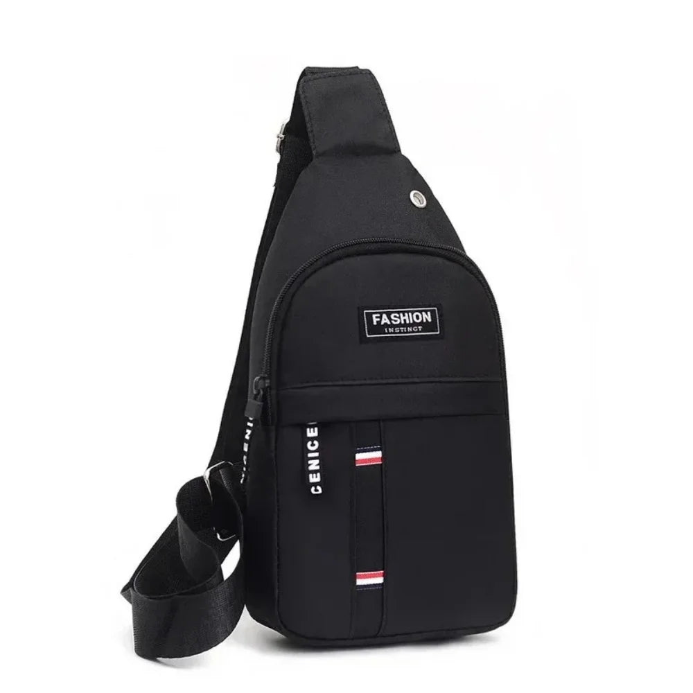 Classic Canvas Crossbody Sling Bag – Waterproof Chest Bag