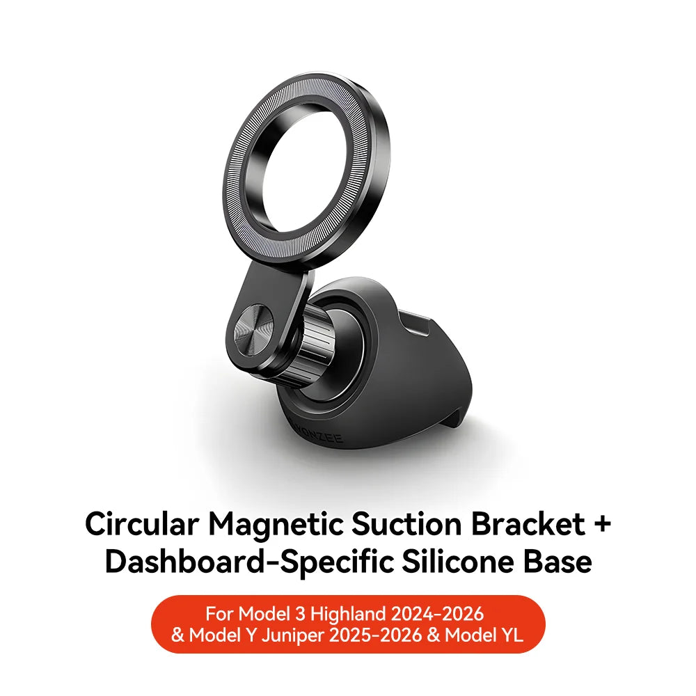 Magnetic Tesla Car Phone Holder – 360° Rotating