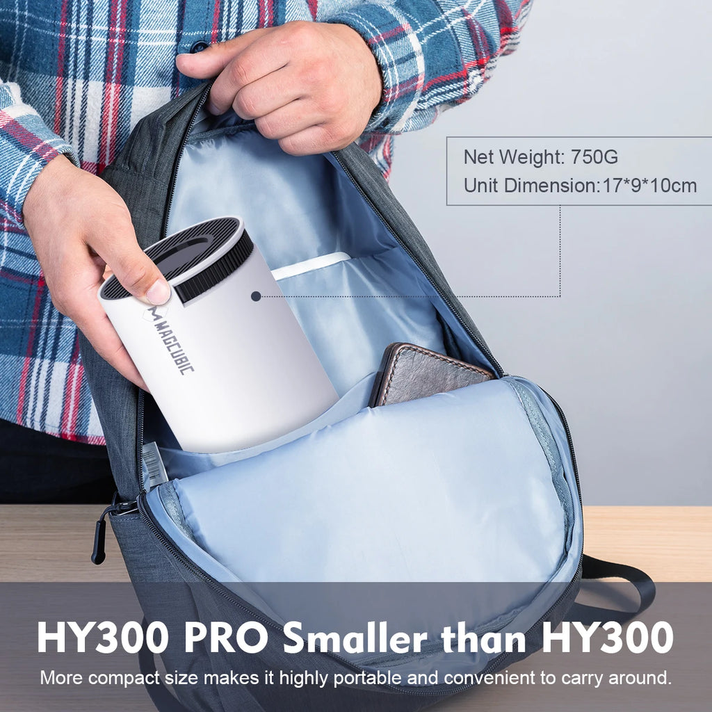 MAGCUBIC HY300 Pro Smart Projector – 8K Support, 1080P, Android 14, WiFi 6 & Bluetooth